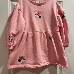 H&M x Disney Light Pink Minnie Mouse Dress 4T